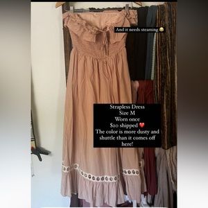 Size medium strapless dress. Smoke free home.